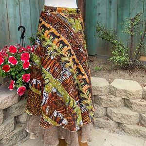 Reversible Wrap Skirt